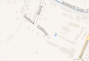 Sadová v obci Trhové Sviny - mapa ulice