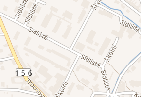 Sídliště v obci Trhové Sviny - mapa ulice