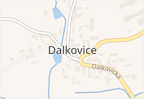 Dalkovice v obci Trhový Štěpánov - mapa části obce