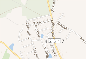 Na Cihelně v obci Trhový Štěpánov - mapa ulice