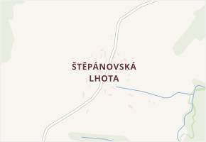 Štěpánovská Lhota v obci Trhový Štěpánov - mapa části obce