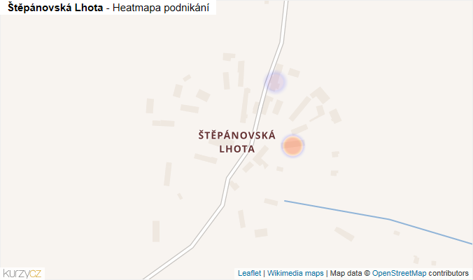Mapa Štěpánovská Lhota - Firmy v části obce.