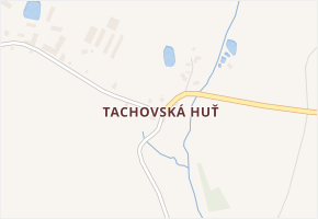 Tachovská Huť v obci Tři Sekery - mapa části obce