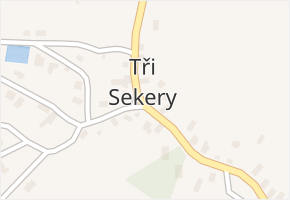 Tři Sekery v obci Tři Sekery - mapa části obce