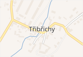 Třibřichy v obci Třibřichy - mapa části obce