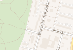 Beskydská v obci Třinec - mapa ulice