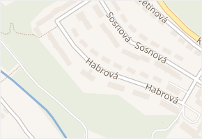 Habrová v obci Třinec - mapa ulice