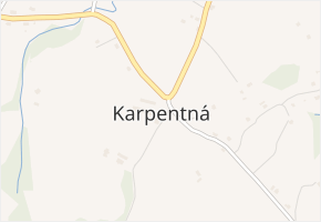 Karpentná v obci Třinec - mapa části obce