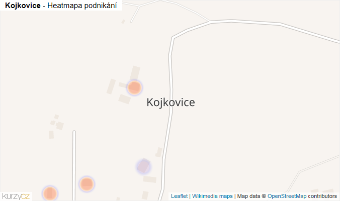 Mapa Kojkovice - Firmy v části obce.
