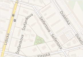 Seifertova v obci Třinec - mapa ulice