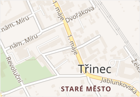 Smetanova v obci Třinec - mapa ulice