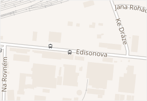Edisonova v obci Trmice - mapa ulice