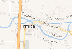 Na Poříčí v obci Trmice - mapa ulice