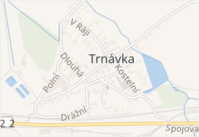 Obránců míru v obci Trnávka - mapa ulice