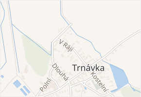 V Ráji v obci Trnávka - mapa ulice