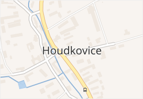 Houdkovice v obci Trnov - mapa části obce