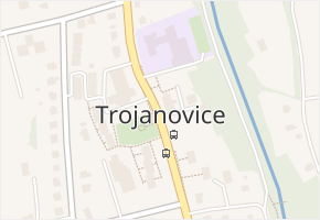 Trojanovice v obci Trojanovice - mapa části obce