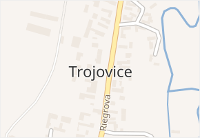Trojovice v obci Trojovice - mapa části obce