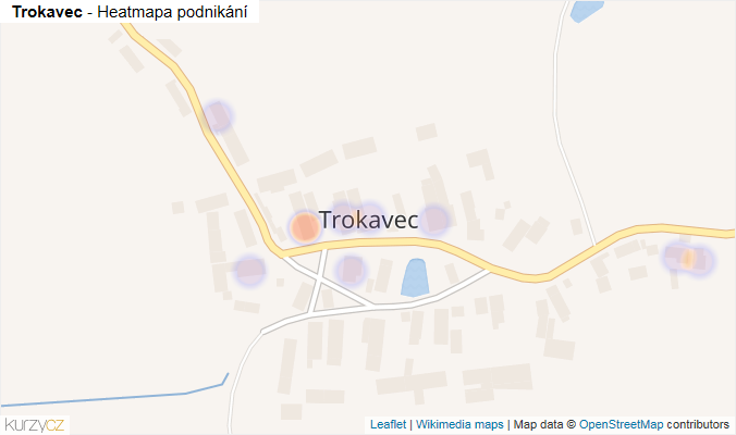 Mapa Trokavec - Firmy v části obce.