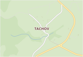 Tachov v obci Troskovice - mapa části obce