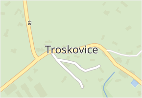 Troskovice v obci Troskovice - mapa části obce