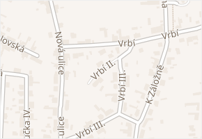Vrbí II. v obci Troubky - mapa ulice