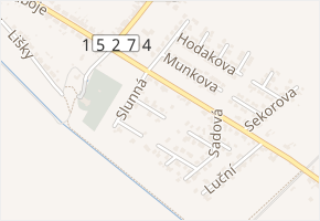 Jarní v obci Troubsko - mapa ulice
