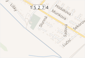 Letní v obci Troubsko - mapa ulice
