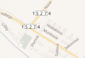 Munkova v obci Troubsko - mapa ulice