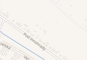 Pod vinohrady v obci Troubsko - mapa ulice