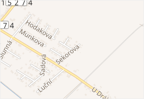 Sekorova v obci Troubsko - mapa ulice