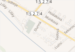 Slunná v obci Troubsko - mapa ulice