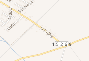 U dráhy v obci Troubsko - mapa ulice