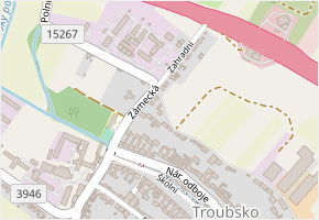 Za Farou v obci Troubsko - mapa ulice