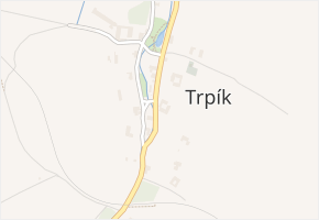 Trpík v obci Trpík - mapa části obce