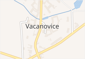 Vacanovice v obci Tršice - mapa části obce