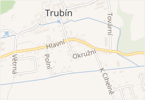 Okružní v obci Trubín - mapa ulice