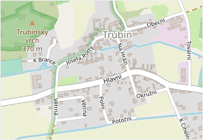 Příčná v obci Trubín - mapa ulice