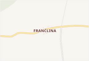 Franclina v obci Trusnov - mapa části obce