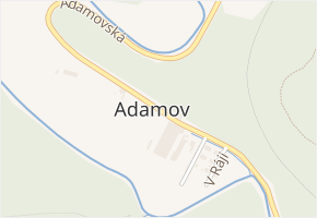 Adamovská v obci Trutnov - mapa ulice