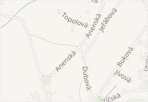 Anenská v obci Trutnov - mapa ulice