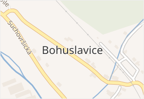 Bohuslavice v obci Trutnov - mapa části obce