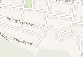 Boženy Němcové v obci Trutnov - mapa ulice