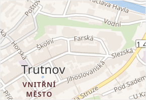 Bulharská v obci Trutnov - mapa ulice