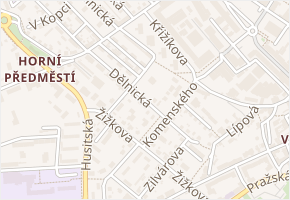 Dělnická v obci Trutnov - mapa ulice