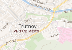 Dlážděná v obci Trutnov - mapa ulice