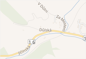 Důlská v obci Trutnov - mapa ulice
