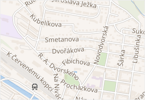 Dvořákova v obci Trutnov - mapa ulice