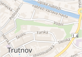 Farská v obci Trutnov - mapa ulice