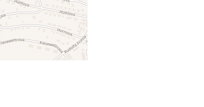 Hornova v obci Trutnov - mapa ulice